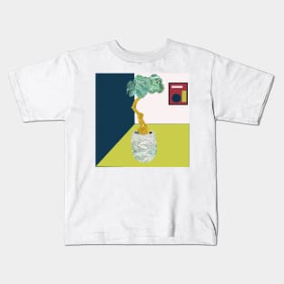 Buddha Belly Houseplant2 Dark Kids T-Shirt